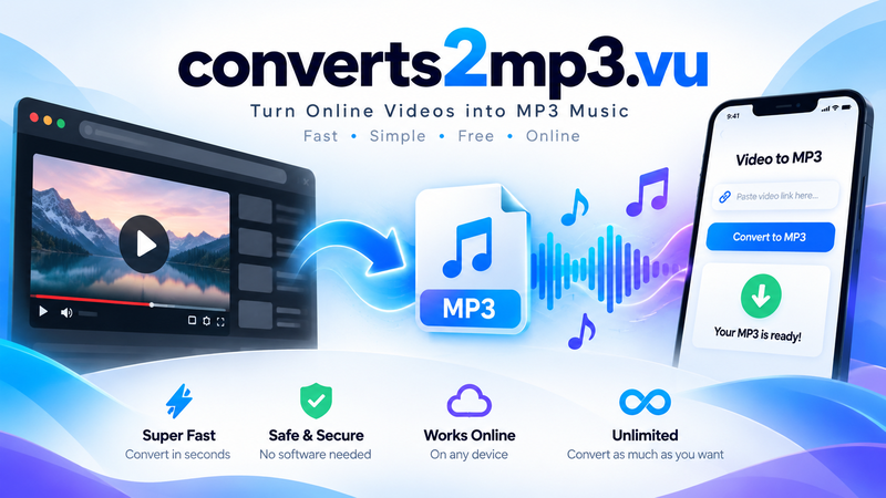 Convert2mp3 online video to MP3 and MP4 converter